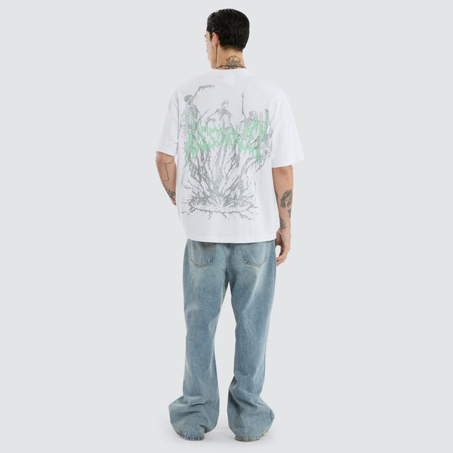 model wears Ghoul Street Tee Optical White T-Shirts White - image 4