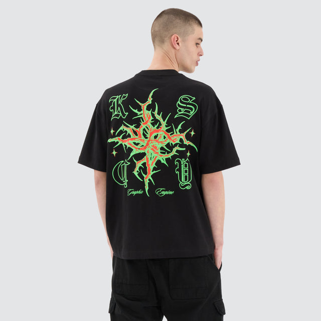 Thorn Street Tee Jet Black
