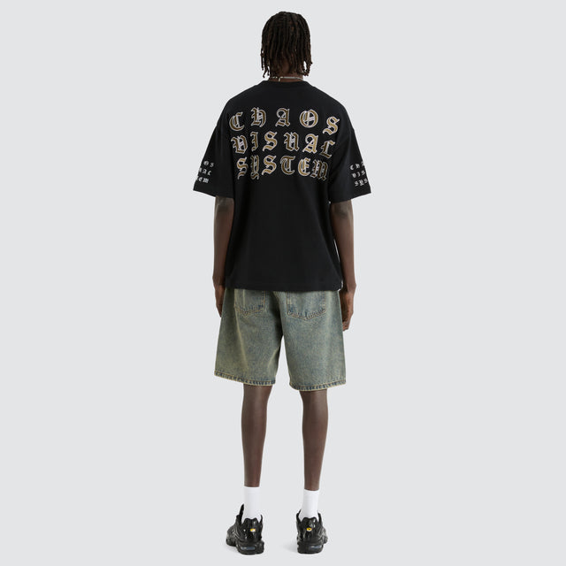 Garden Loopback Street Tee Anthracite Black