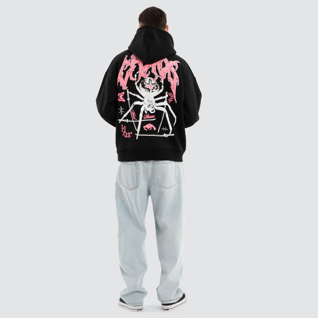 Katana Oversized Hoodie Jet Black