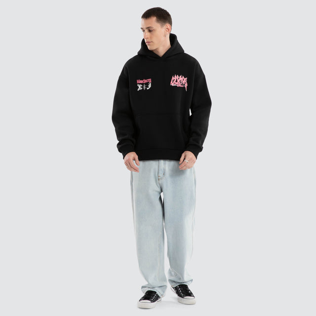 Katana Oversized Hoodie Jet Black