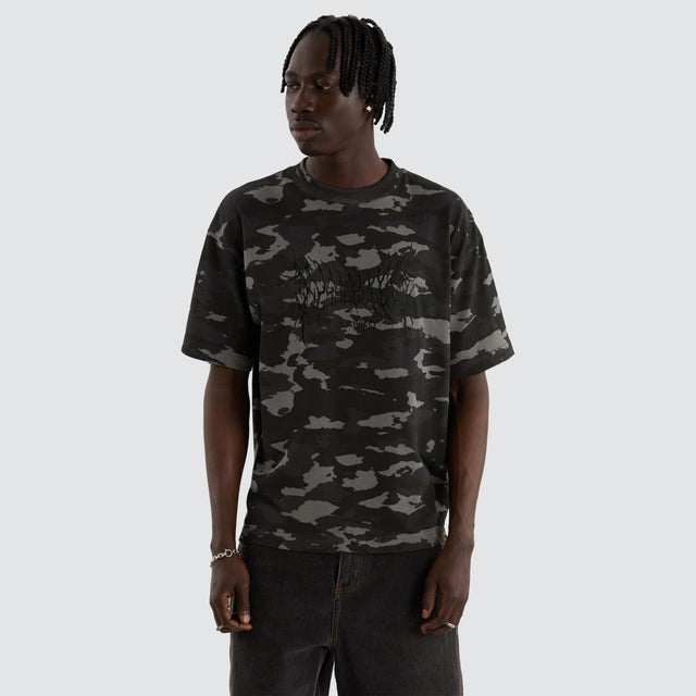 model wears Camo Street Tee Camo Black T-Shirts Camo - image 1