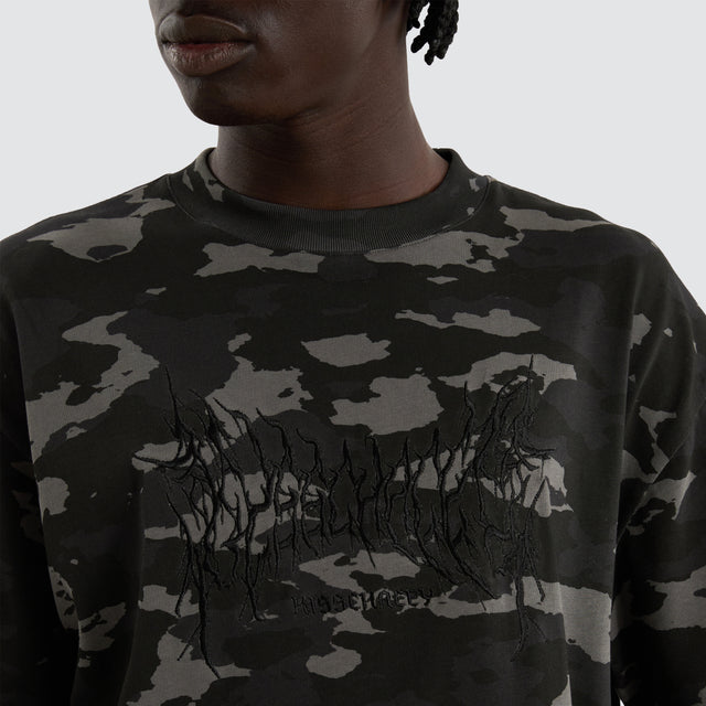 model wears Camo Street Tee Camo Black T-Shirts Camo - image 2