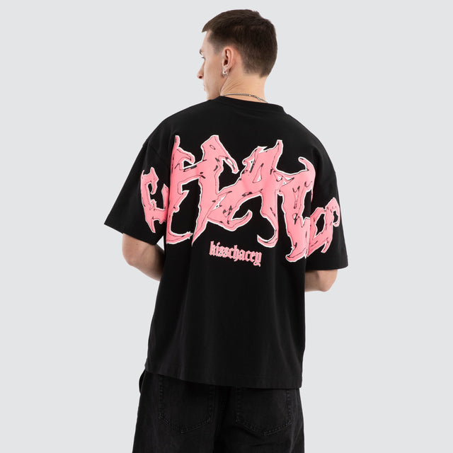 model wears Melt Street Tee Jet Black T-Shirts Black - image 1