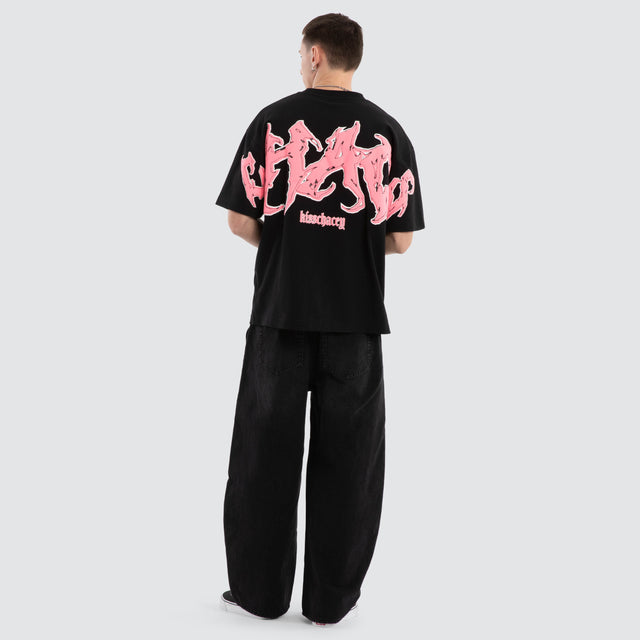 model wears Melt Street Tee Jet Black T-Shirts Black - image 4