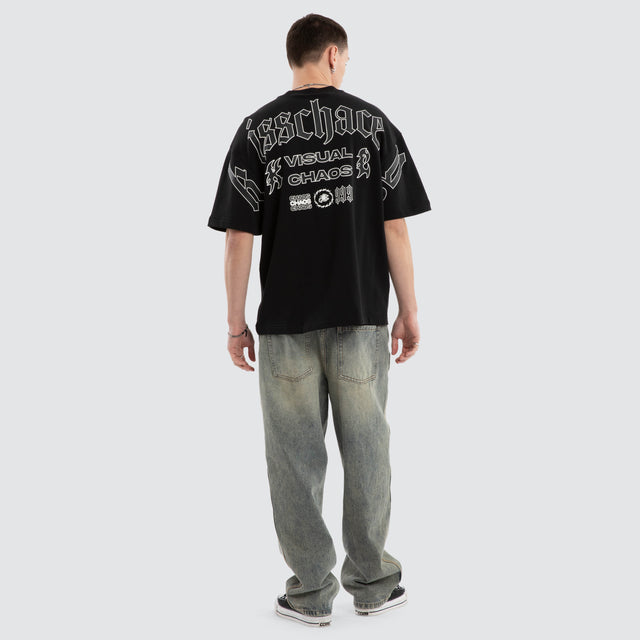 model wears Gates Street Tee Jet Black T-Shirts Black - image 4