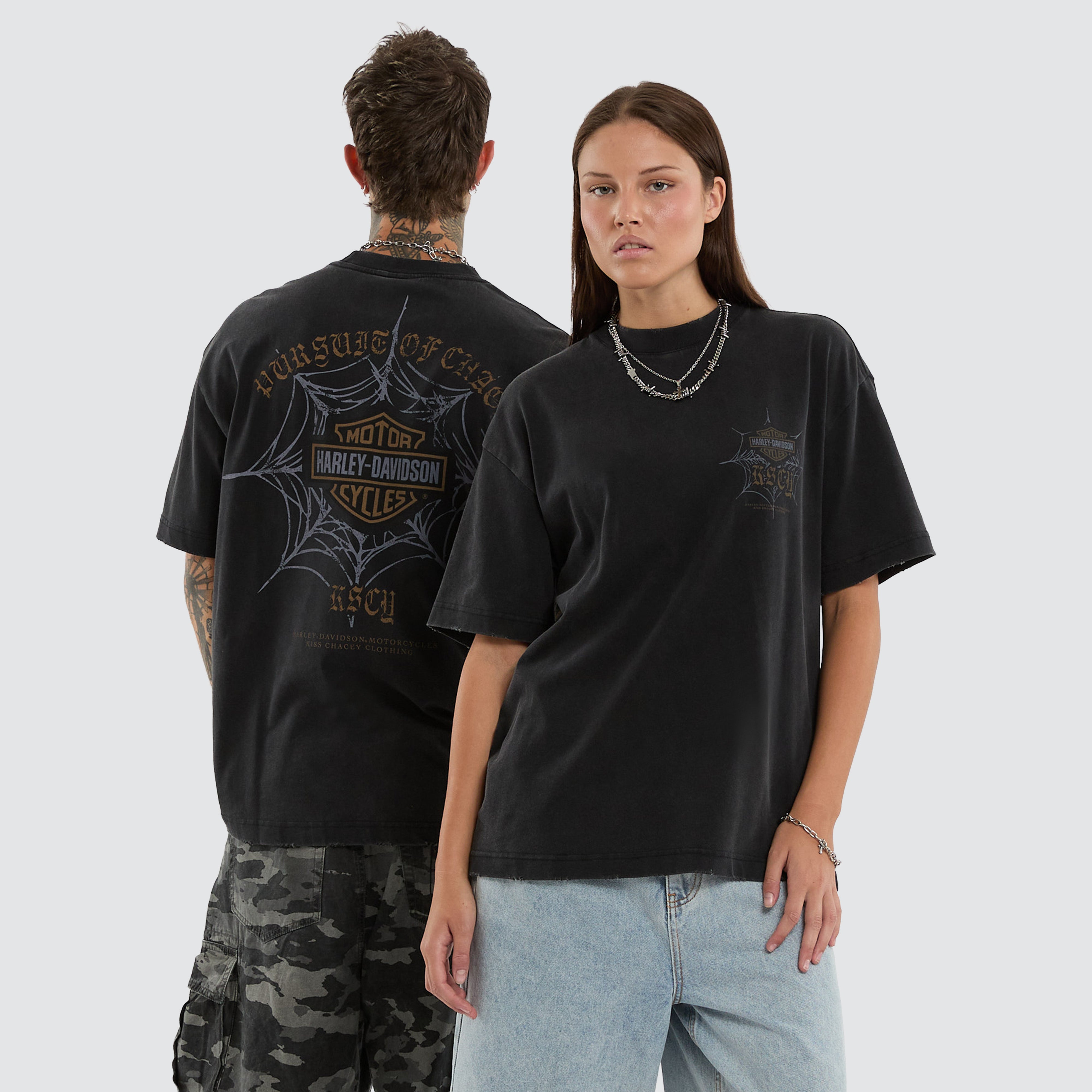 Harley-Davidson x KSCY Rally Street Tee in Black | Neverland Store