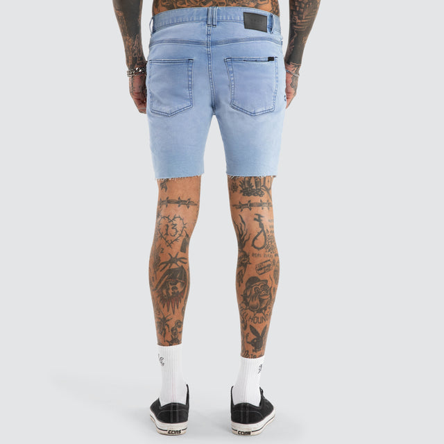 KS2 Denim Shorts Destroyed Crystal Blue
