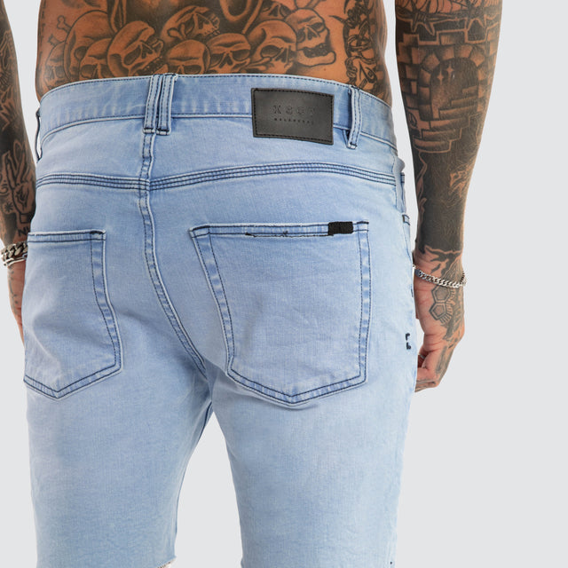 KS2 Denim Shorts Destroyed Crystal Blue