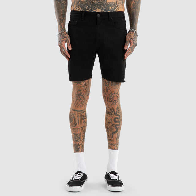 KS2 Denim Shorts Jet Black