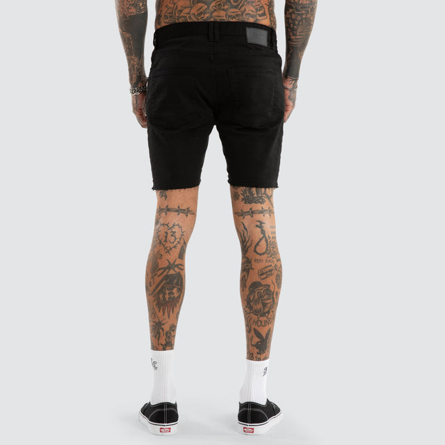KS2 Denim Shorts Jet Black