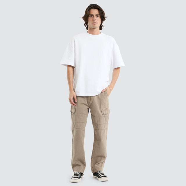 model wears Seattle Cargo Pant Moon Rock Pants Grey - image 2