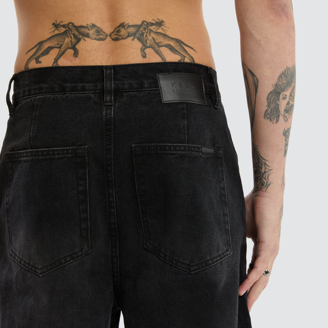 K8 Balloon Jean Vintage Black