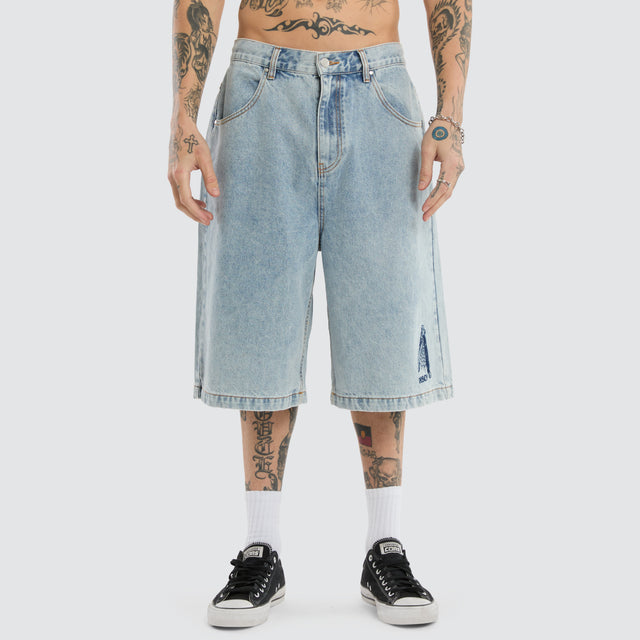 K7 Super Baggy Jorts Light Blue