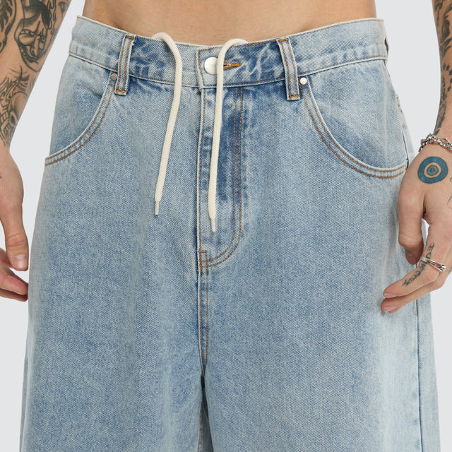 K7 Super Baggy Jorts Light Blue