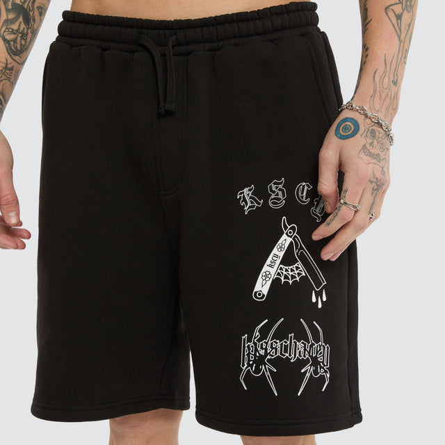 Close Shave Trackshort Jet Black