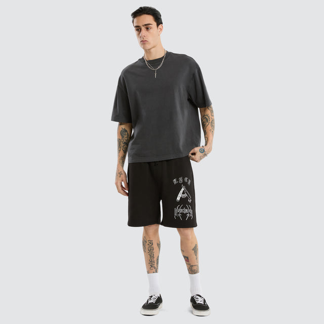Close Shave Trackshort Jet Black