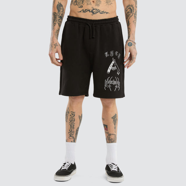 Close Shave Trackshort Jet Black