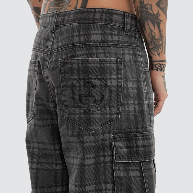 Wilson K7 Super Baggy Short Black Check