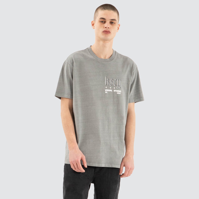 Entangled Relaxed Tee Pigment Frost Grey