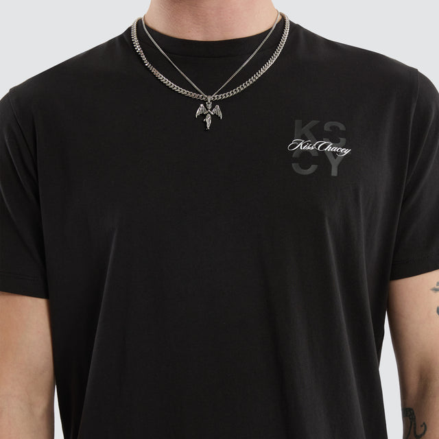Future Dual Curved Tee Jet Black