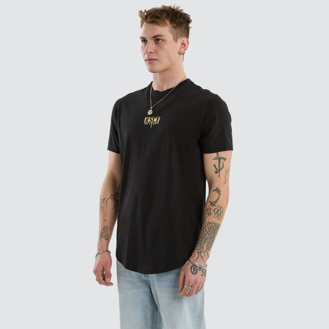 Dream Dual Curved Tee Jet Black