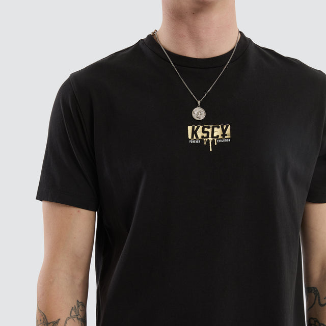 Dream Dual Curved Tee Jet Black