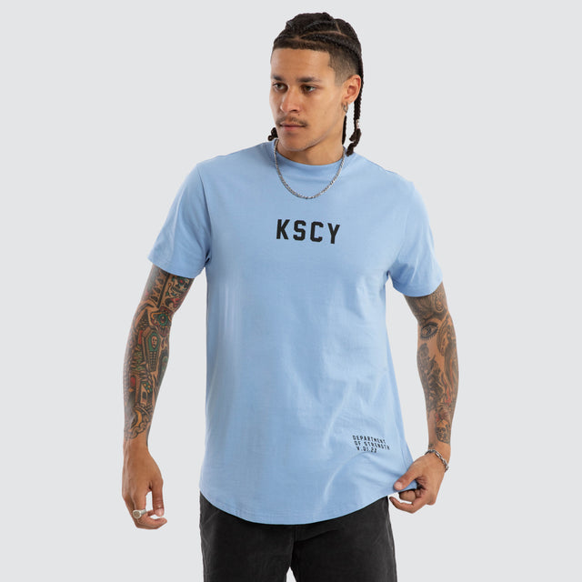 Smoke Dual Curved Tee Vista Blue / Black