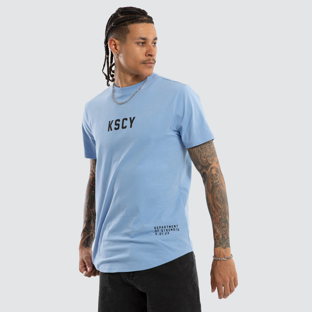 Smoke Dual Curved Tee Vista Blue / Black