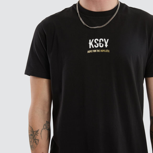 Story Dual Curved Tee Jet Black