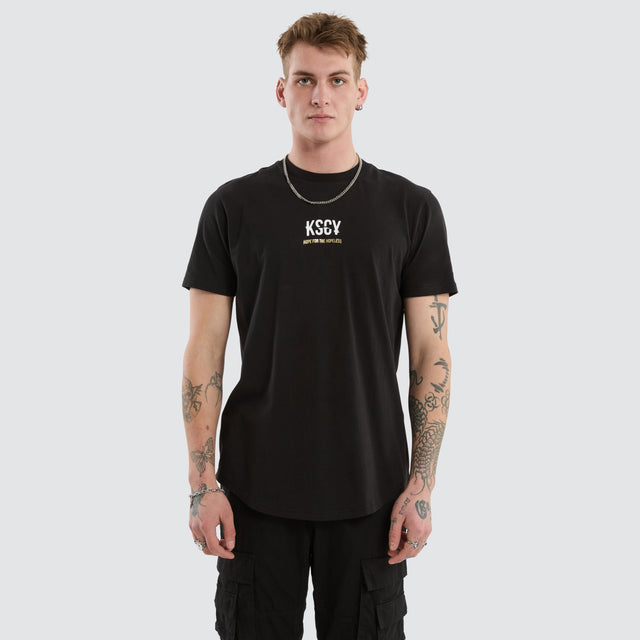 Story Dual Curved Tee Jet Black