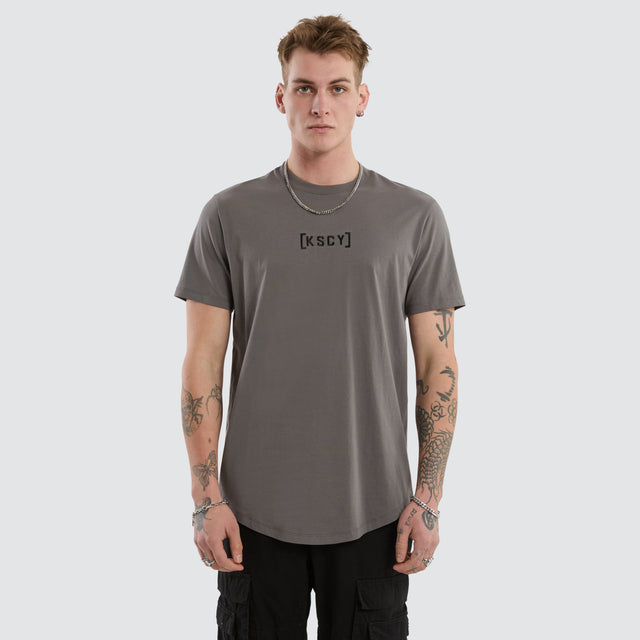 Pronto Dual Curved Tee Charcoal