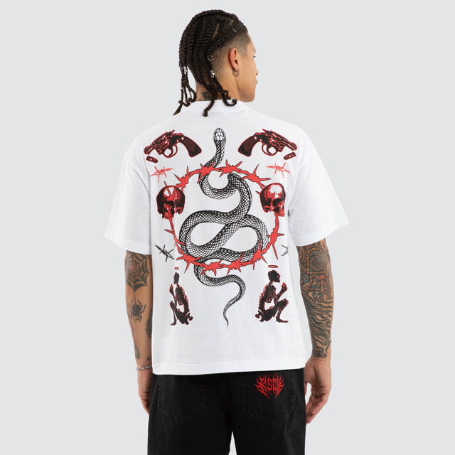 Grave Street Tee Optical White