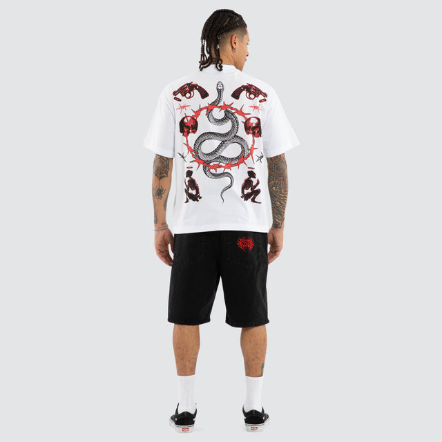 Grave Street Tee Optical White