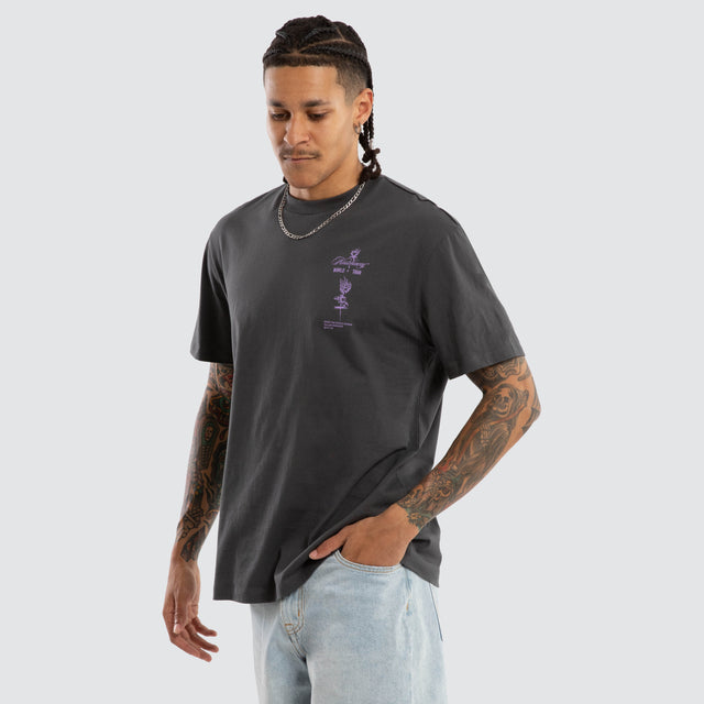 Division Relaxed Tee Asphalt