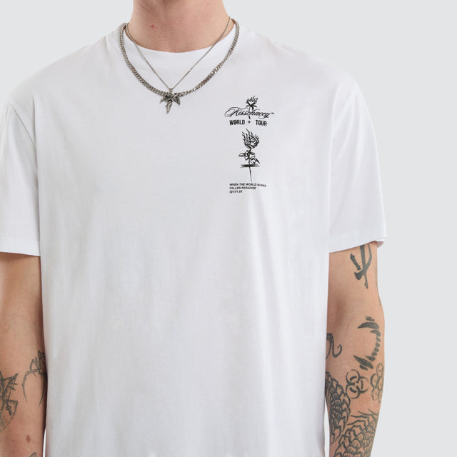 Division Relaxed Tee Optical White