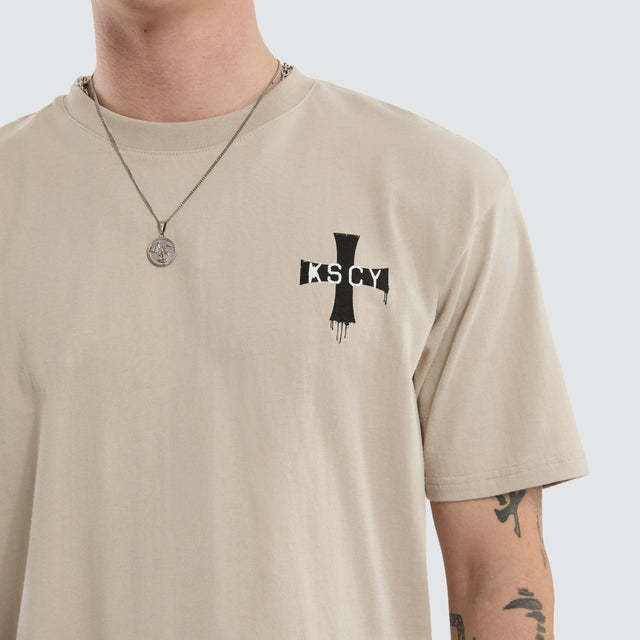 Desolation Box Fit Scoop Tee Dove