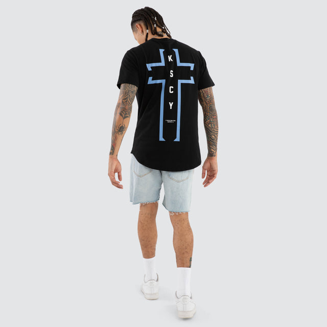 Untold Dual Curved Tee Jet Black