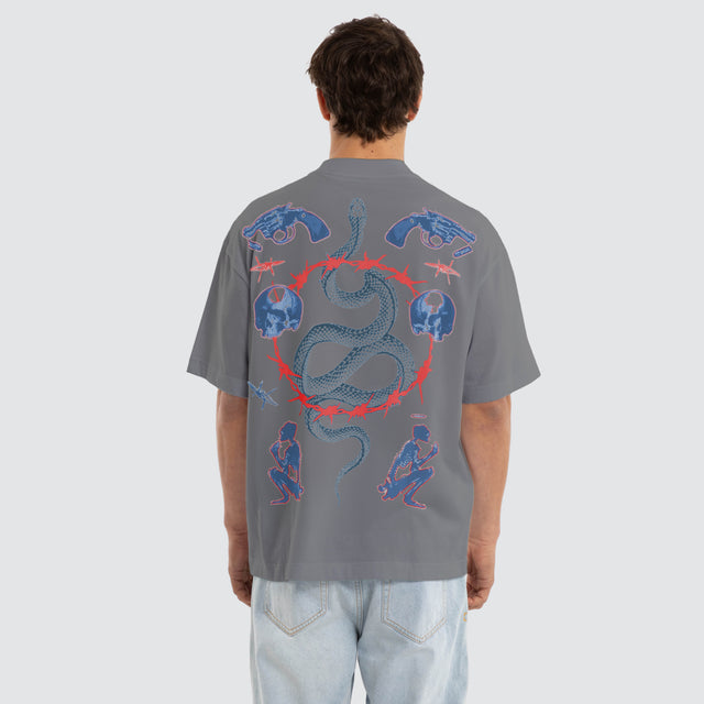 Grave Street Tee Steel