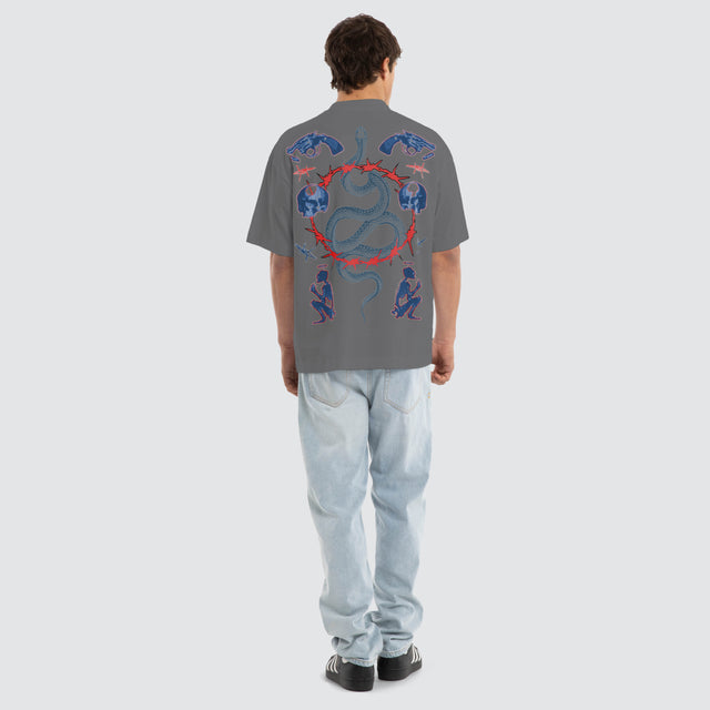 Grave Street Tee Steel