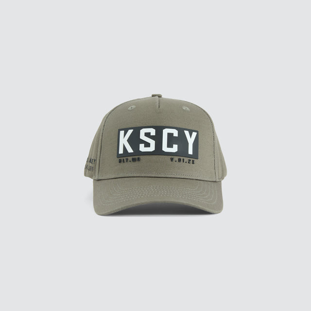 model wears Chained Cap Khaki Caps Green - image 1