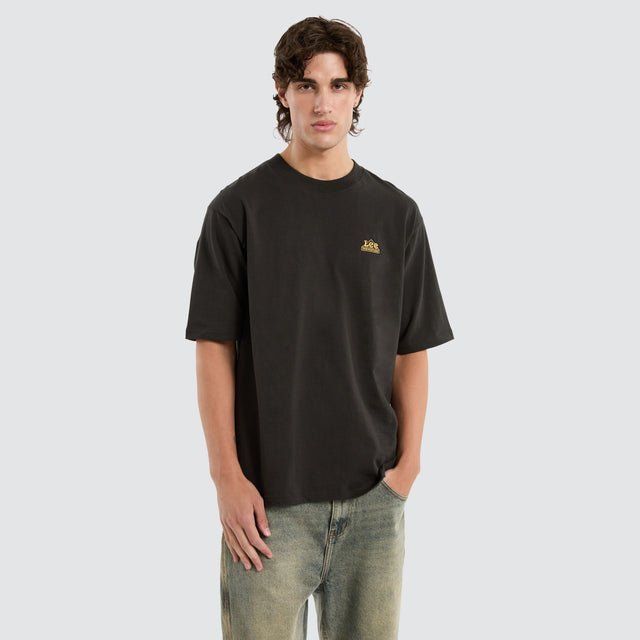 model wears Kansas Baggy Tee Black T-Shirts Black - image 1