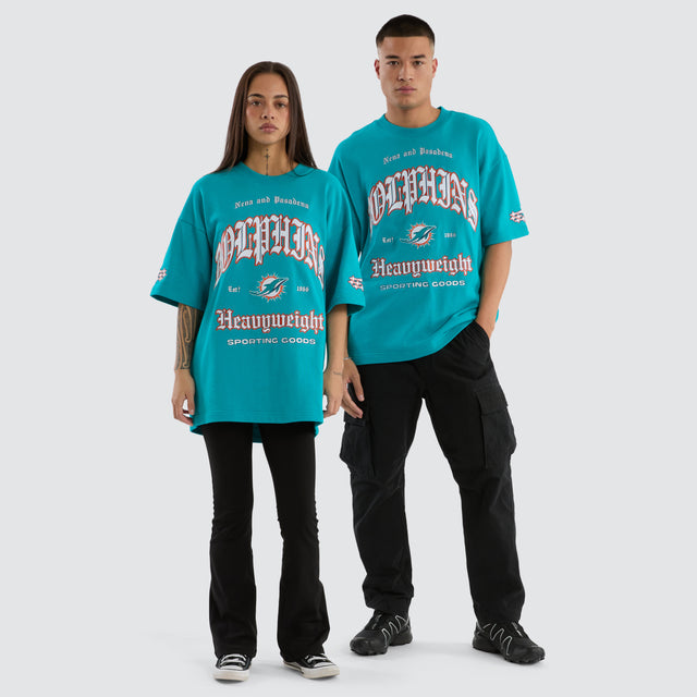Miami Dolphins NFL Coach Tee Aqua