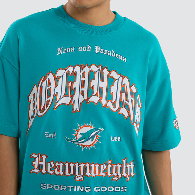 Miami Dolphins NFL Coach Tee Aqua