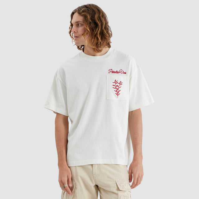 model wears Vinyard Street Tee Blanc De Blanc T-Shirts White - image 1