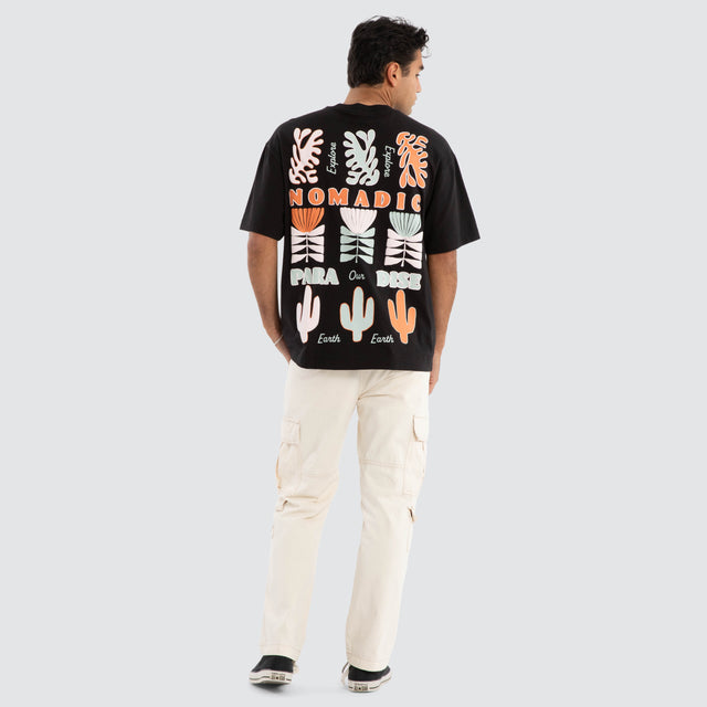 model wears Trail Street Tee Jet Black T-Shirts Black - image 4