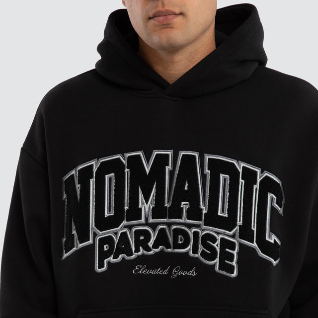 Archie Oversized Hoodie Jet Black