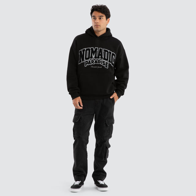 Archie Oversized Hoodie Jet Black