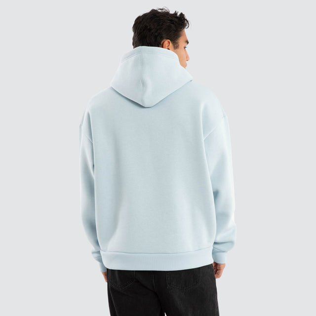 model wears Ripple Oversized Hoodie Baby Blue Hoodies Blue - image 2
