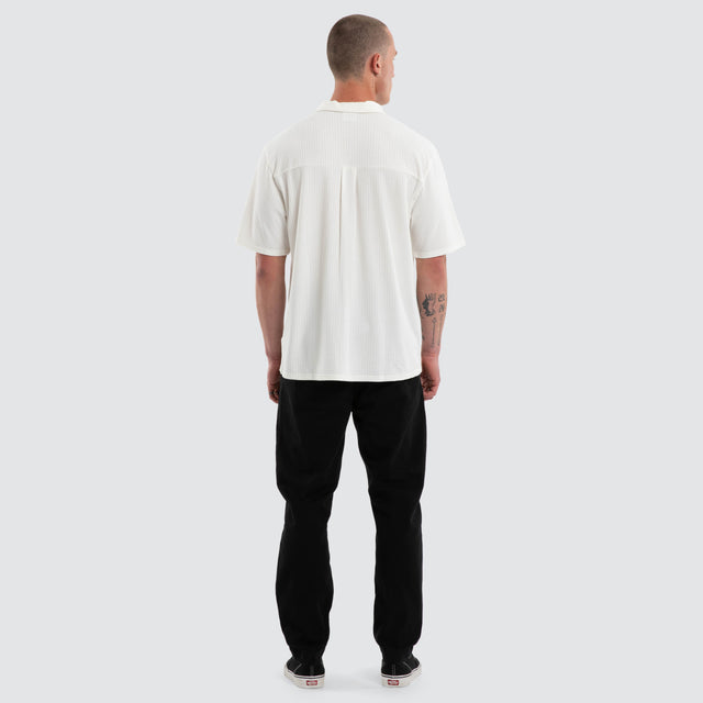 Casanova Cropped Resort Shirt White